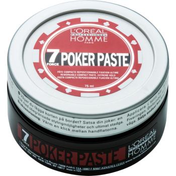 L’Oréal Professionnel Homme 7 Poker modellező paszta extra erős fixálás 75 ml