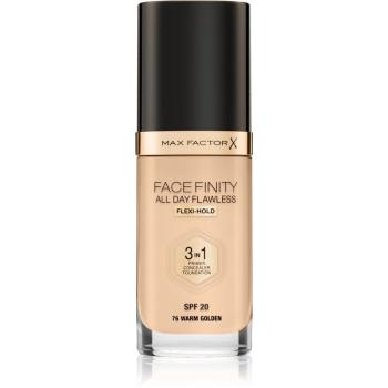 Max Factor Facefinity All Day Flawless hosszan tartó make-up SPF 20 árnyalat 76 Warm Golden 30 ml