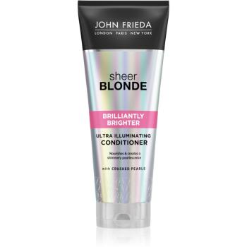 John Frieda Sheer Blonde Brilliantly Brighter hajszínélénkítő kondicionáló szőke hajra gyöngyházfényű 250 ml