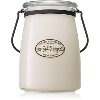 Milkhouse Candle Co. Creamery Sea Salt & Magnolia illatos gyertya Butter Jar 624 g