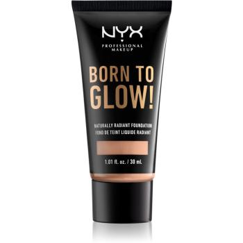 NYX Professional Makeup Born To Glow élénkítő folyékony make-up árnyalat 10.5 Medium Buff 30 ml
