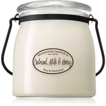 Milkhouse Candle Co. Creamery Oatmeal, Milk & Honey illatos gyertya Butter Jar 454 g