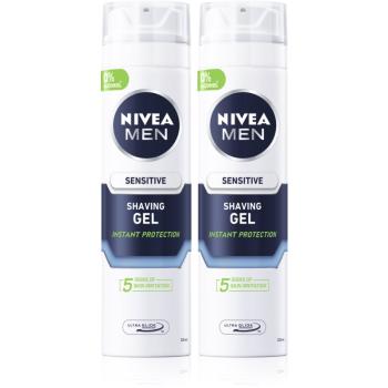 Nivea Men Sensitive borotválkozási gél 2 x 200 ml