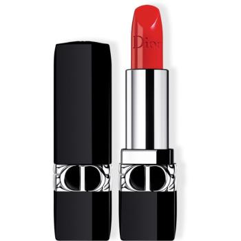 DIOR Rouge Dior hosszan tartó rúzs utántölthető árnyalat 080 Red Smile Satin 3.5 g