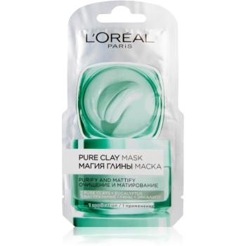 L’Oréal Paris Pure Clay tisztító és mattító arcmaszk 6 ml