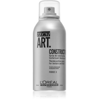 L’Oréal Professionnel Tecni.Art Constructor hőre aktiválódó texturizáló és fixáló spray parfümmentes 150 ml