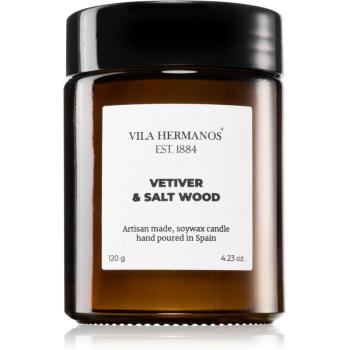 Vila Hermanos Apothecary Vetiver & Salt Wood illatos gyertya 120 g