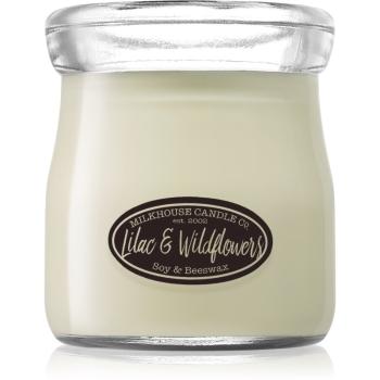 Milkhouse Candle Co. Creamery Lilac & Wildflowers illatos gyertya Cream Jar 142 g