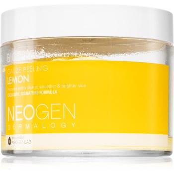 Neogen Dermalogy Bio-Peel+ Gauze Peeling Lemon arctisztító peeling párnácskát az élénk és kisimított arcbőrért 30 db