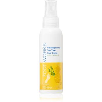 Avon Foot Works Pineapple and Tea Tree láb spray E-vitaminnal 100 ml