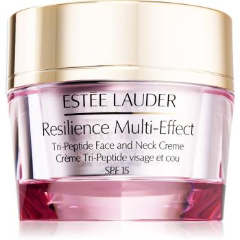 Estée Lauder Resilience Multi-Effect Tri-Peptice Face and Neck Creme SPF 15 intenzíven tápláló krém normál és kombinált bőrre SPF 15 50 ml