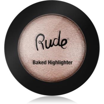 Rude Cosmetics Baked Highlighter kompakt púderes élénkítő arcra árnyalat 87851 One In A Million 7 g