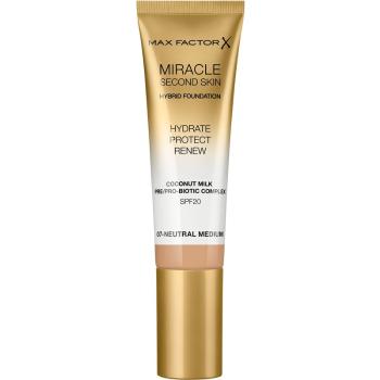 Max Factor Miracle Second Skin hidratáló krémes make-up SPF 20 árnyalat 07 Neutral Medium 30 ml