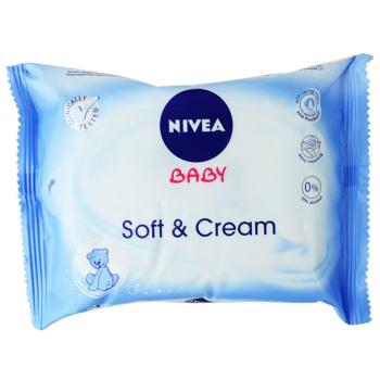 Nivea Baby Soft & Cream tisztító törlőkendő gyermekeknek 20 db