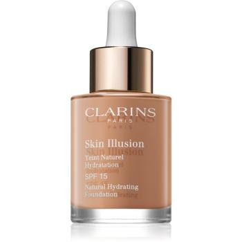 Clarins Skin Illusion Natural Hydrating Foundation világosító hidratáló make-up SPF 15 árnyalat 113 Chestnut 30 ml