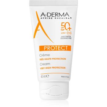 A-Derma Protect parfümmentes védő arckrém SPF 50+ 40 ml