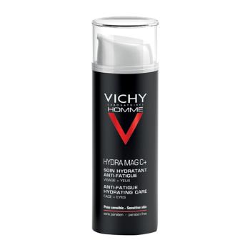 Vichy Homme Hydra-Mag C hidratáló arc és szemkörnyék ápolás a fáradtság jelei ellen 50 ml