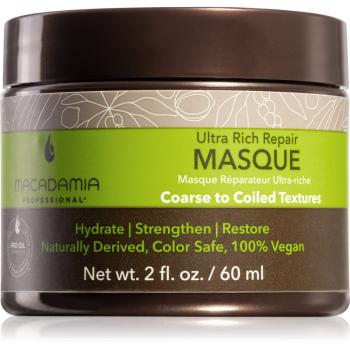 Macadamia Natural Oil Ultra Rich Repair mélyen regeneráló maszk a károsult hajra 60 ml