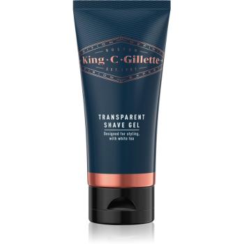 King C. Gillette Transparent Shave Gel White Tea borotválkozási gél 150 ml