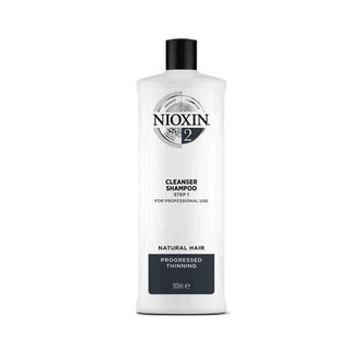 Nioxin System 2 Cleanser Shampoo tisztító sampon normál és finom hajra 1000 ml