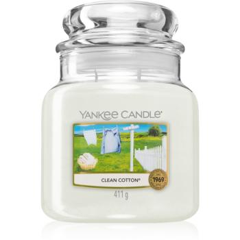 Yankee Candle Clean Cotton illatos gyertya Classic nagy méret 411 g