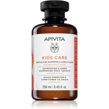 Apivita Kids Pomegranate & Honey sampon és kondicionáló 2 in1 gyermekeknek 250 ml