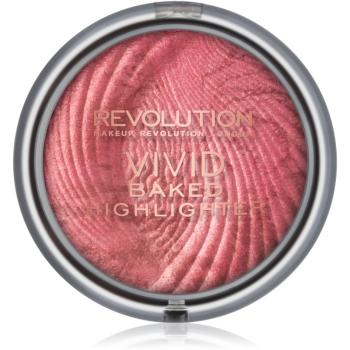 Makeup Revolution Vivid Baked égetett élénkítő púder árnyalat Rose Gold Lights 7.5 g