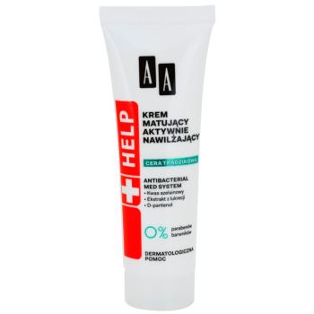 AA Cosmetics Help Acne Skin hidratáló hatású mattító krém 40 ml
