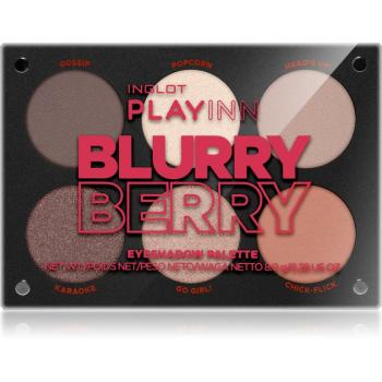 Inglot PlayInn szemhéjfesték paletta árnyalat Blurry Berry