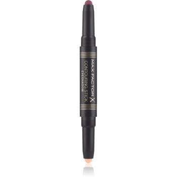 Max Factor Contouring Stick Eyeshadow krémes szemhéjfestékek ceruzában árnyalat 04 Burgundy & Pink Sand