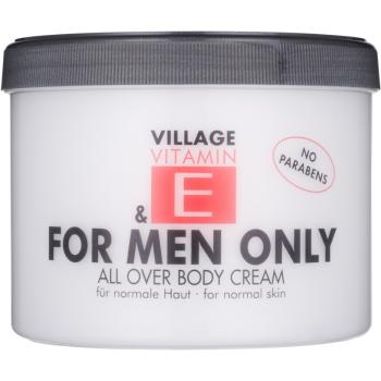 Village Vitamin E For Men Only testápoló krém parabénmentes