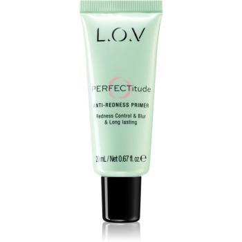 L.O.V. PERFECTitude élénkítő sminkalap a make - up alá az érzékeny, vörösödésre hajlamos bőrre 20 ml