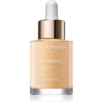Clarins Skin Illusion Natural Hydrating Foundation világosító hidratáló make-up SPF 15 árnyalat 108 Sand 30 ml