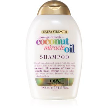 OGX Coconut Miracle Oil hajerősítő sampon a sérült hajra kókuszolajjal 385 ml