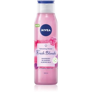 Nivea Fresh Blends Raspberry & Blueberry & Almond Milk felfrissítő tusfürdő gél 300 ml