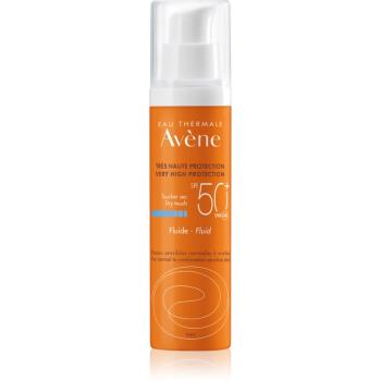 Avène Sun Sensitive védő folyadék normáltól kevert bőrre SPF 50+ 50 ml
