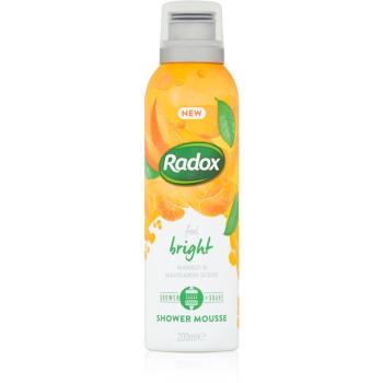 Radox Feel Bright tápláló fürdőhab Mango & Mandarin Scent 200 ml
