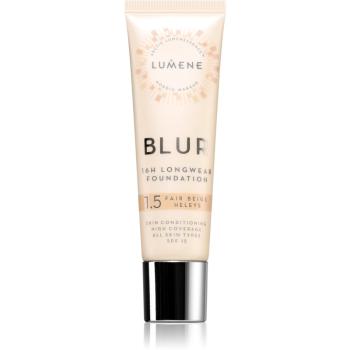 Lumene Blur 16h Longwear Foundation hosszan tartó make-up SPF 15 árnyalat 1,5 Fair Beige