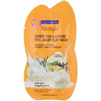 Freeman Feeling Beautiful arcmaszk agyagból parabénmentes Sweet Tea & Lemon 15 ml