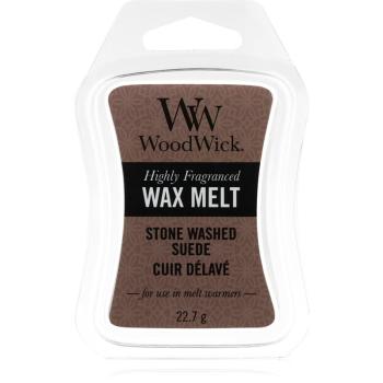 Woodwick Stone Washed Suede illatos viasz aromalámpába 22.7 g
