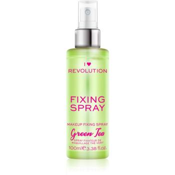 I Heart Revolution Fixing Spray make-up fixáló spray illattal Green Tea 100 ml