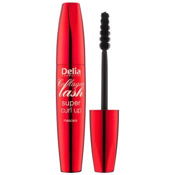 Delia Cosmetics Collagen Lash hosszabbító és göndörítő szempillaspirál árnyalat Black 12 ml