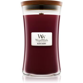 Woodwick Black Cherry illatos gyertya fa kanóccal 609.5 g