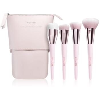 Notino Glamour Collection Flawless Face Brush Set Ecsetkészlet táskával