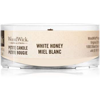 Woodwick White Honey viaszos gyertya fa kanóccal 31 g
