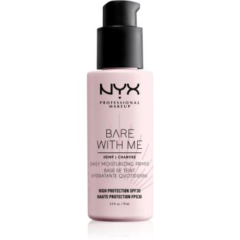NYX Professional Makeup Bare With Me Hemp SPF 30 Daily Moisturizing Primer hidratáló make-up alap bázis SPF 30 75 ml