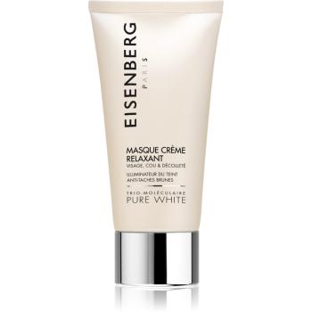 Eisenberg Pure White Masque Crème Relaxant hidratáló és világosító maszk a pigment foltok ellen 75 ml
