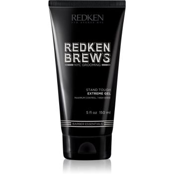 Redken Brews extra erős gél tartós és fényes frizuráért 150 ml