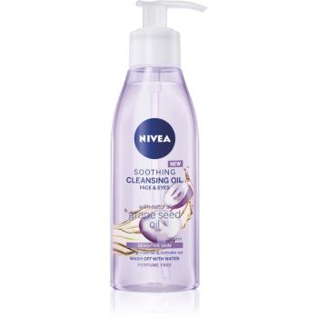 Nivea Cleansing Oil Soothing Grape Seed nyugtató és tisztító olaj az érzékeny arcbőrre 150 ml