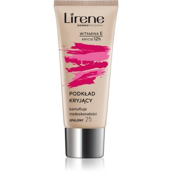 Lirene Vitamin E fedő make-up folyadék árnyalat 25 Tanned 30 ml